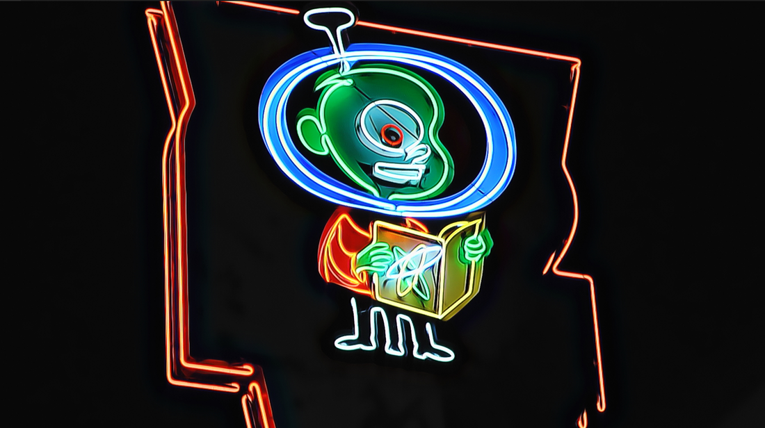 neon alien picture for sale
