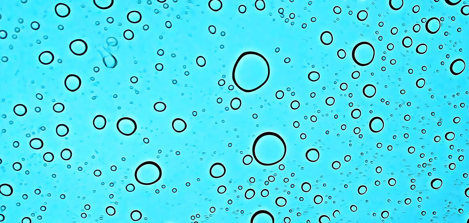 artistic rain bubbles 